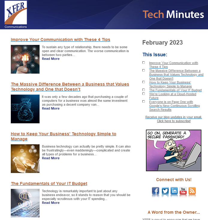 February 2023 Newsletter