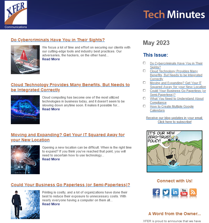 May 2023 Newsletter