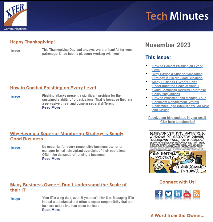 November 2023 Newsletter